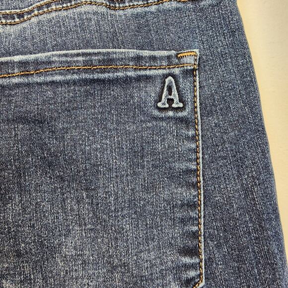 Articles of Society Suzy Fray Hem Ankle Crop Skinny Jeans Size 31 Dark Wash - Picture 8 of 16